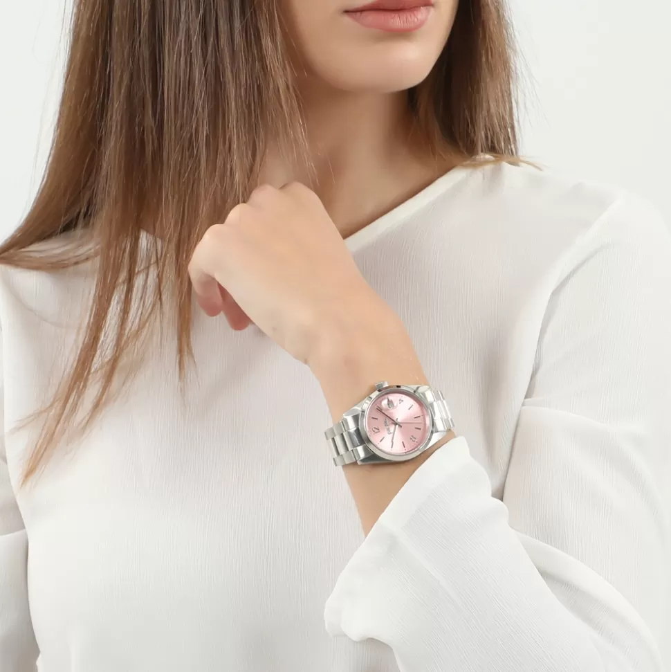 Women Folli Follie Bracelet^All Time Bracelet Watch With Small Case And Pink Dial