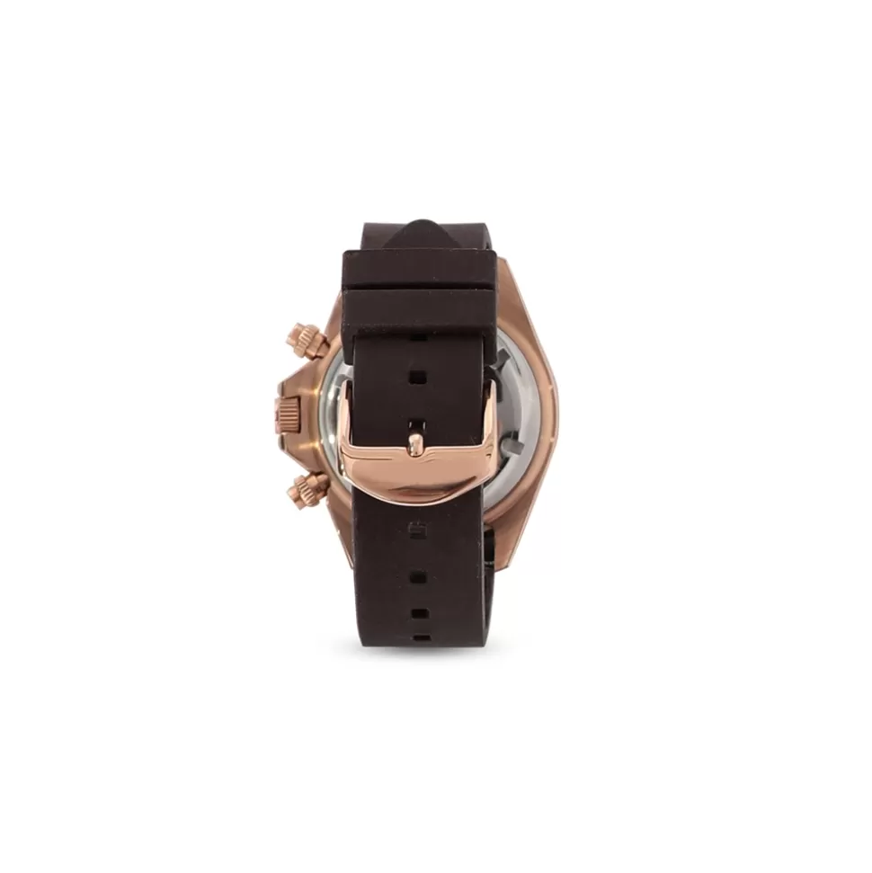 Women Folli Follie Chronograph^Color Me Freesilicone Strap Rose Gold Plated Watch