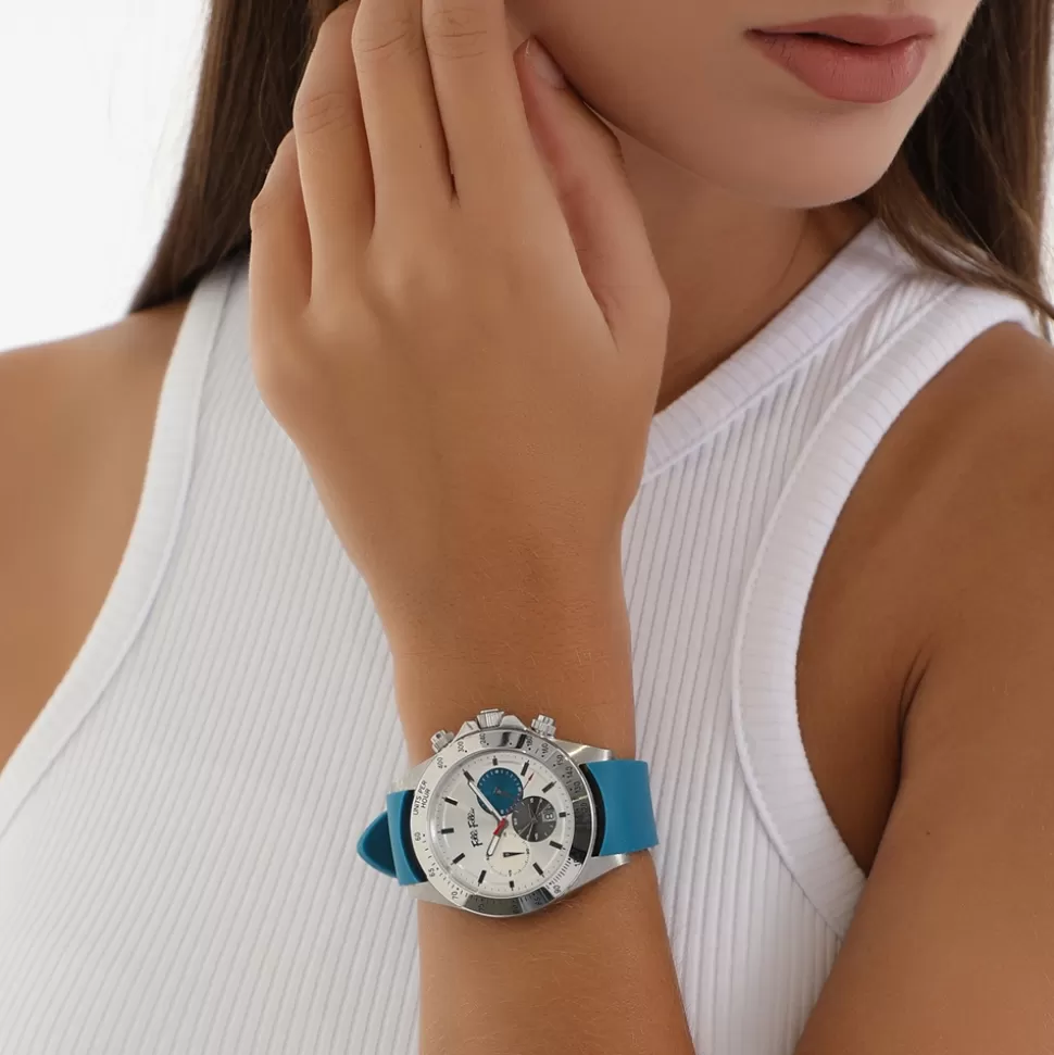 Women Folli Follie Chronograph^Color Me Freesilicone Strap Watch