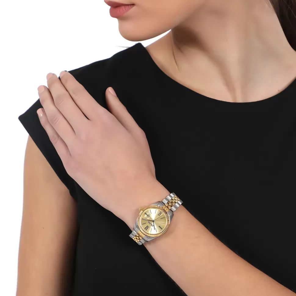 Women Folli Follie Bracelet^Eternally Mine Bi-Color Bracelet Watch