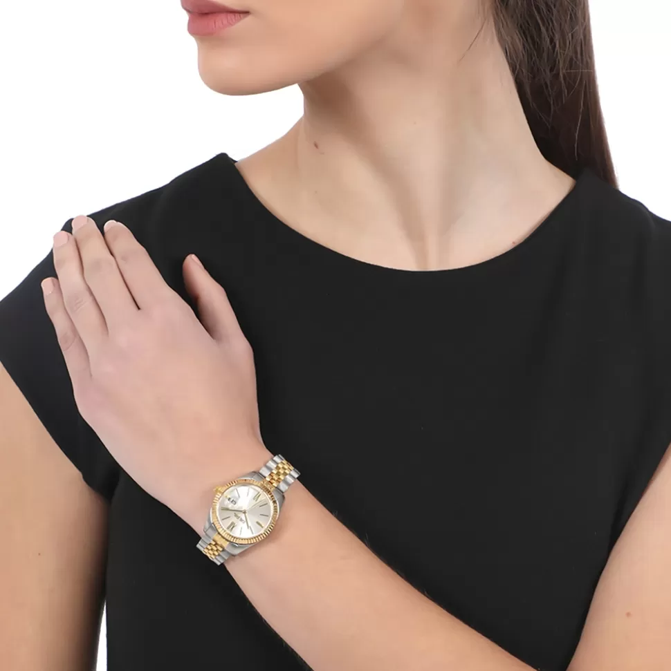 Women Folli Follie Bracelet^Eternally Mine Bi-Color Bracelet Watch Withdial