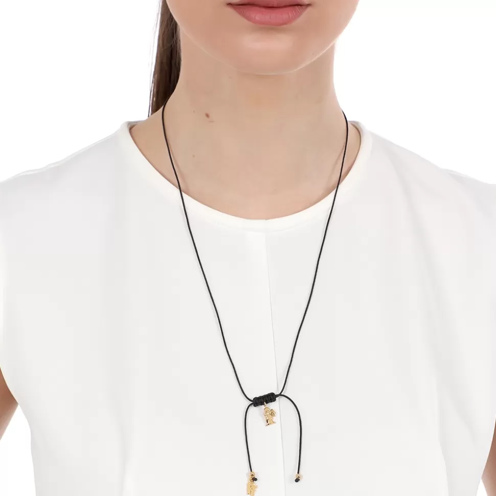 Women Folli Follie Necklaces^Fashionable.Me Cord Necklace With Gold Plated Angel Motif