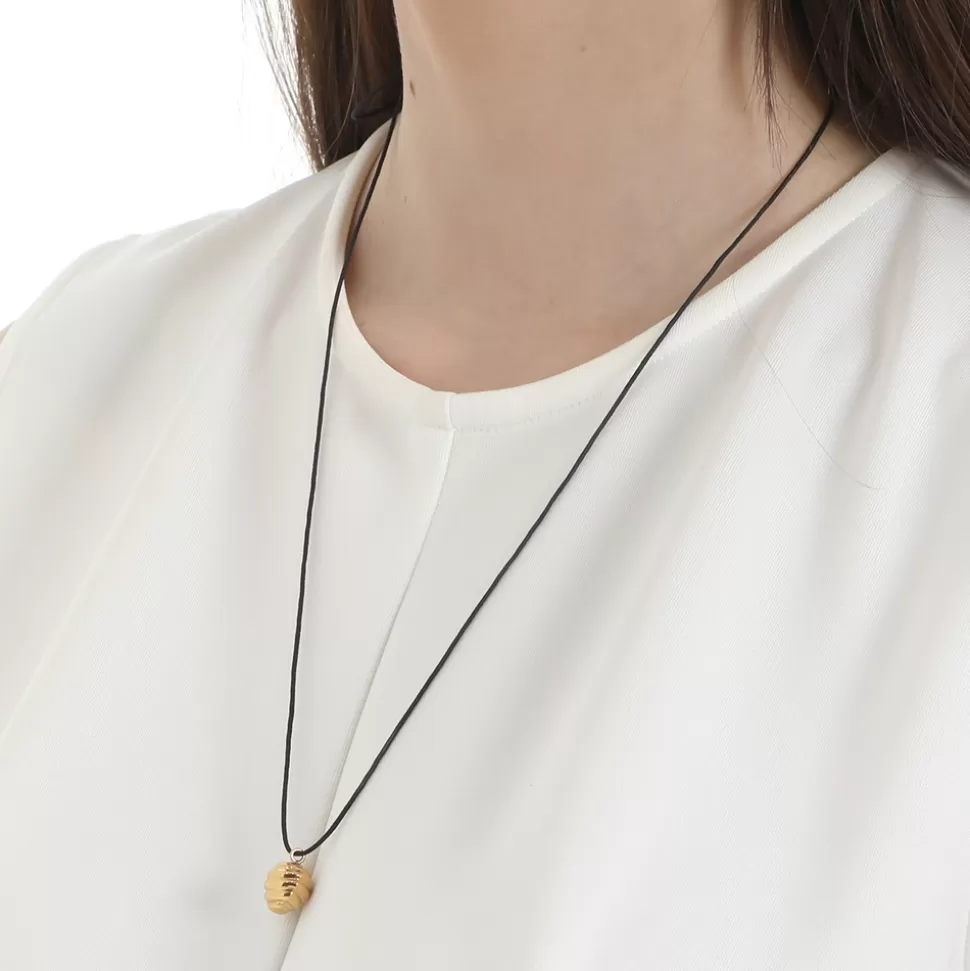 Women Folli Follie Necklaces^Fashionable.Me Cord Necklace With Gold Plated Beehive Motif