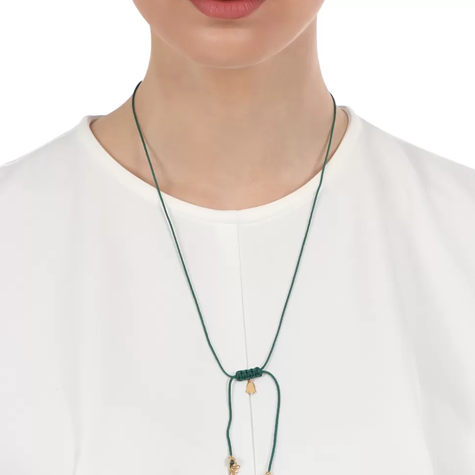Women Folli Follie Necklaces^Fashionable.Me Cord Necklace With Gold Plated Bell Motif