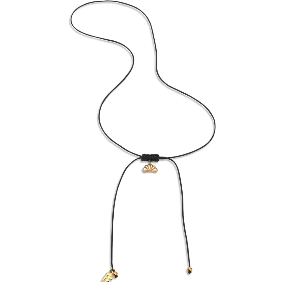 Women Folli Follie Necklaces^Fashionable.Me Cord Necklace With Gold Plated Croissant Motif