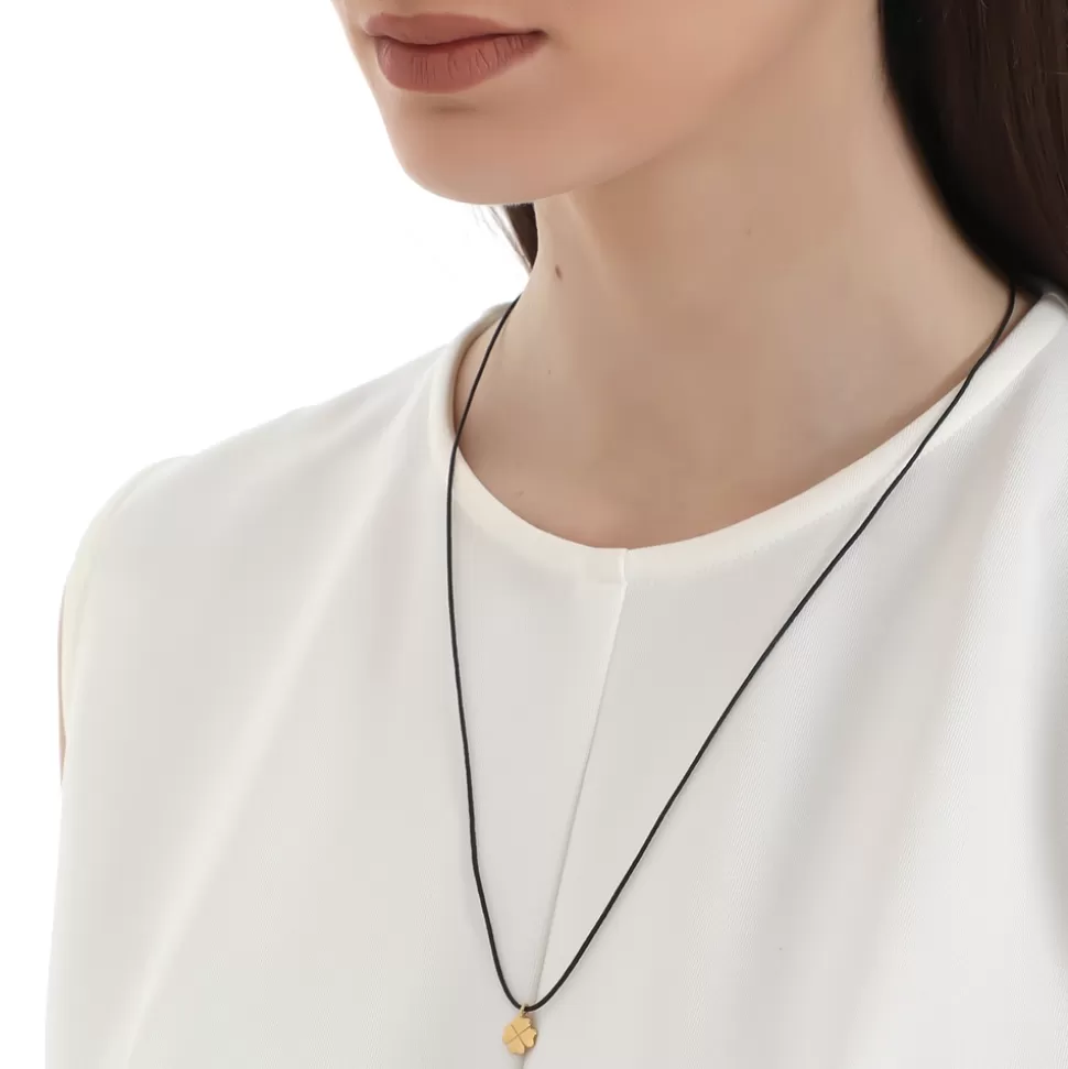 Women Folli Follie Necklaces^Fashionable.Me Cord Necklace With Gold Plated Hanging H4H Motif
