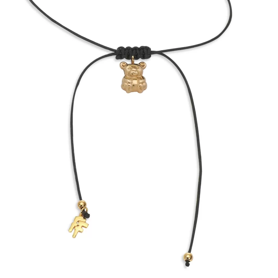 Women Folli Follie Necklaces^Fashionable.Me Cord Necklace With Gold Plated Small Bear Motif