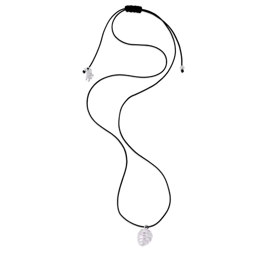 Women Folli Follie Necklaces^Fashionable.Me Cord Necklace With Silver Beehive Motif