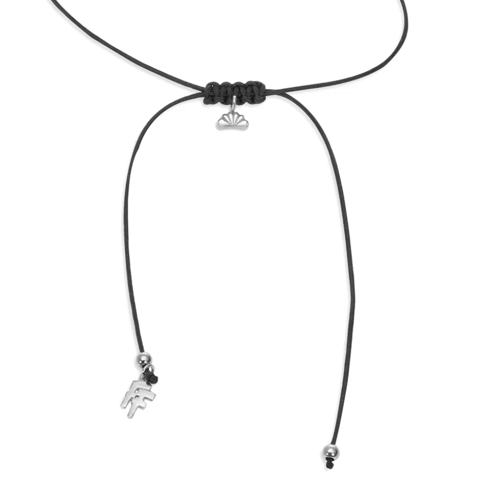 Women Folli Follie Necklaces^Fashionable.Me Cord Necklace With Silver Croissant Motif