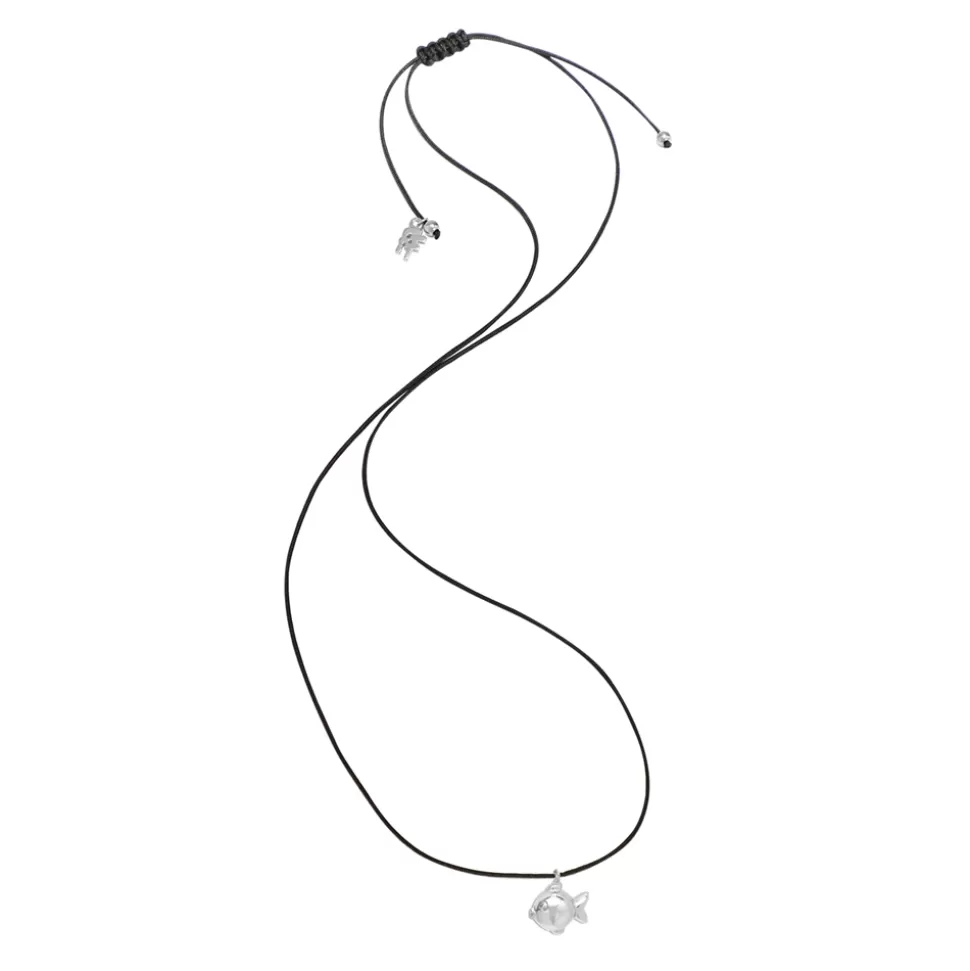 Women Folli Follie Necklaces^Fashionable.Me Cord Necklace With Silver Fish Motif