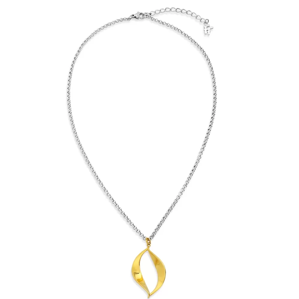 Women Folli Follie Necklaces^Flaming Soul Short Necklace With Gold Plated Flame Motif